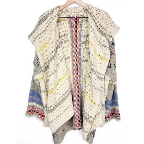 Free People Road‎ Less Traveled Hooded Cardigan Sweater - Size S - Picture 3 of 12